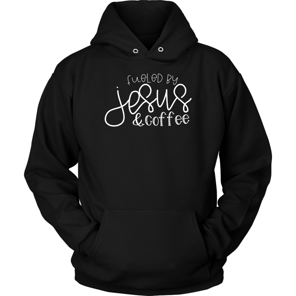 Fueled by Jesus & Coffee- shirts and hoodie - Adoration Apparel | Christian Shirts, Hats, for Women, Men and Toddlers