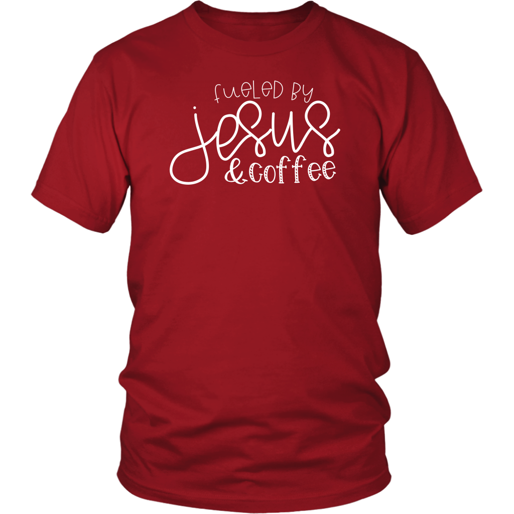 Fueled by Jesus & Coffee- shirts and hoodie - Adoration Apparel | Christian Shirts, Hats, for Women, Men and Toddlers