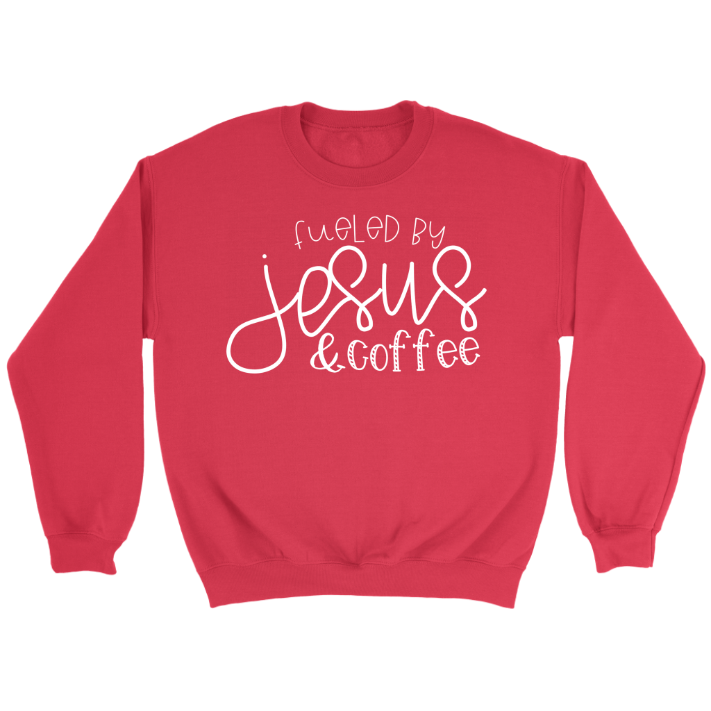 Fueled by Jesus & Coffee- shirts and hoodie - Adoration Apparel | Christian Shirts, Hats, for Women, Men and Toddlers