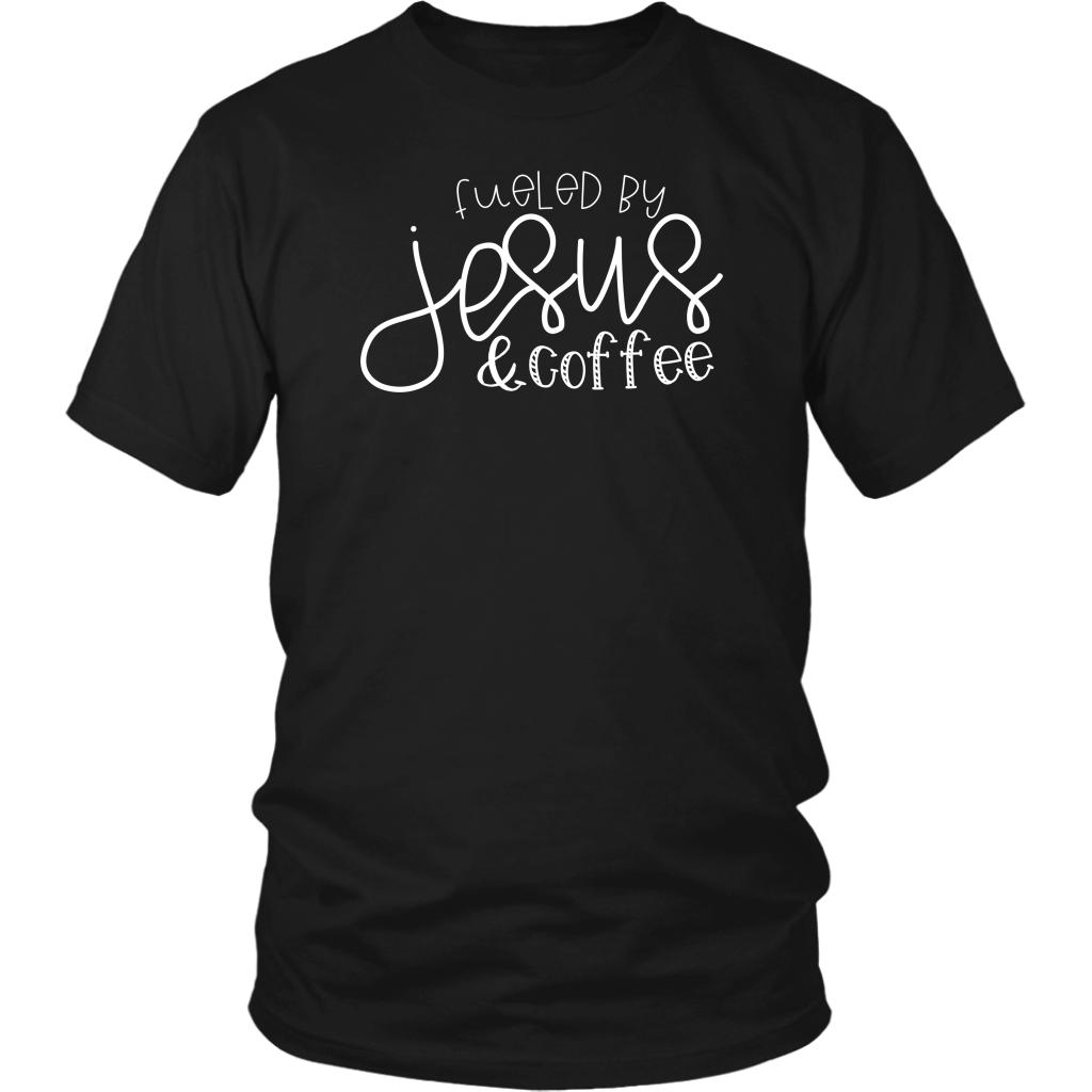 Fueled by Jesus & Coffee- shirts and hoodie - Adoration Apparel | Christian Shirts, Hats, for Women, Men and Toddlers