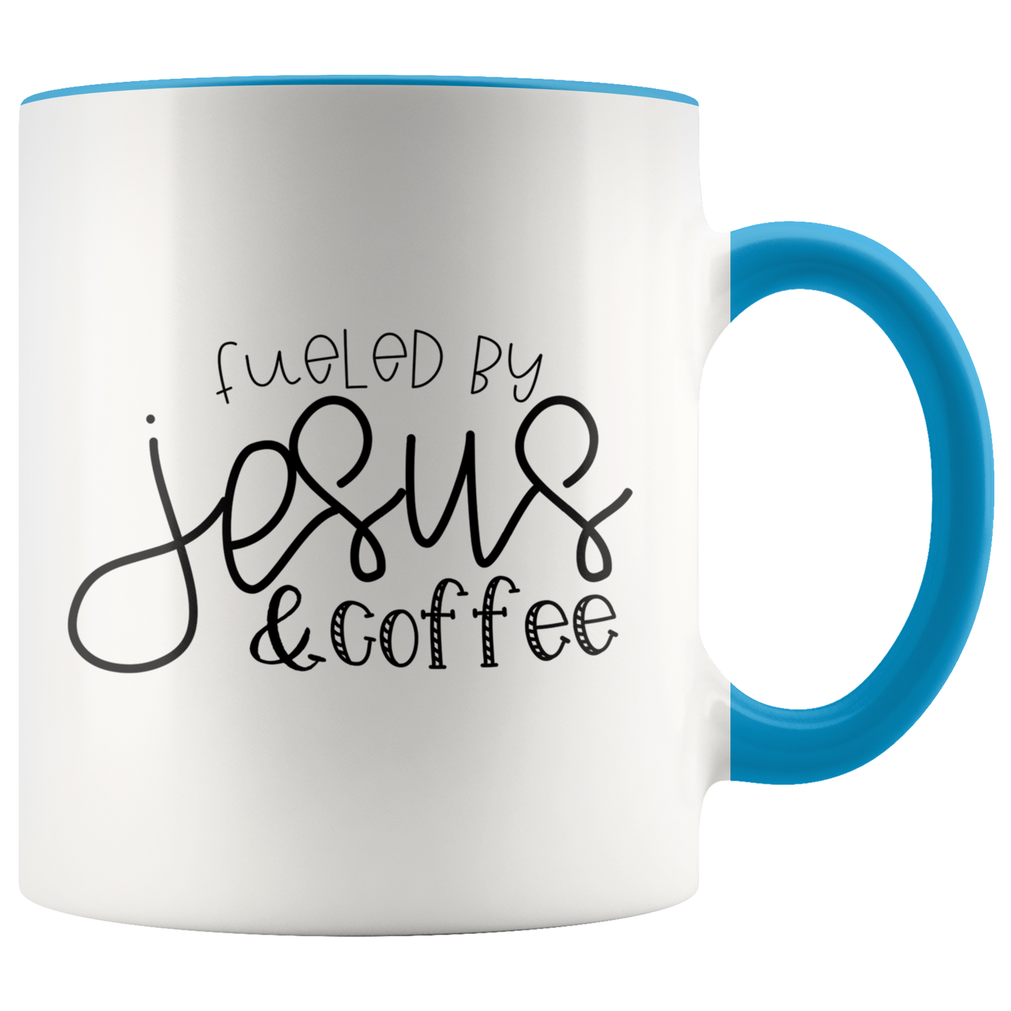 Fueled Jesus and Coffee - Mug - Adoration Apparel | Christian Shirts, Hats, for Women, Men and Toddlers