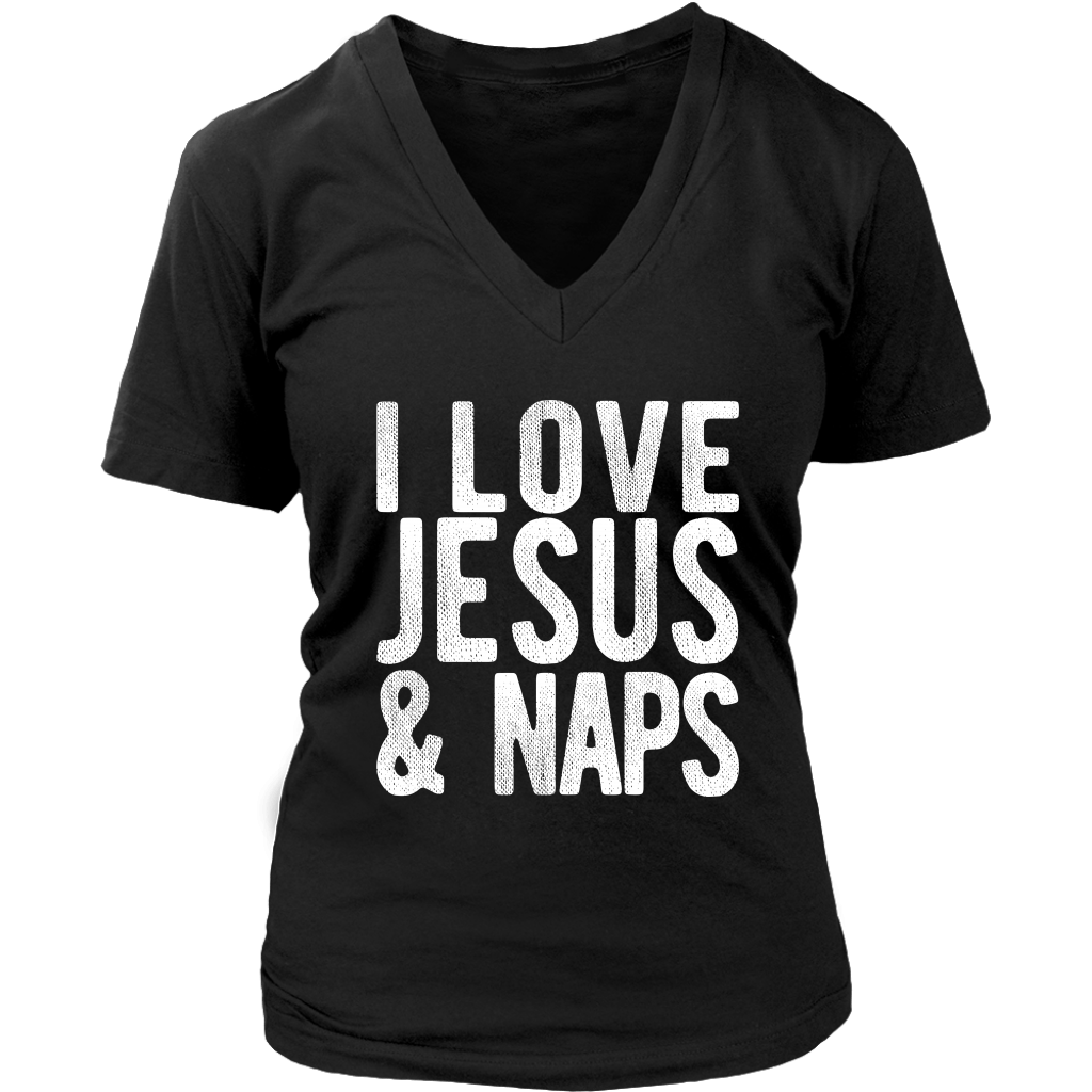 "I LOVE JESUS AND NAPS" Tee-Shirt, Sweatshirt, Tank or Hoodie - Adoration Apparel | Christian Shirts, Hats, for Women, Men and Toddlers